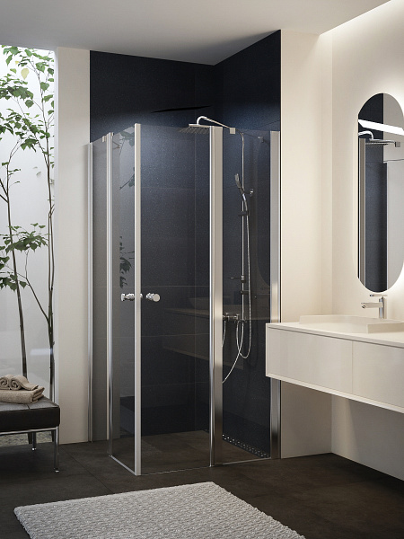 Szögletes zuhanykabin 90x90cm